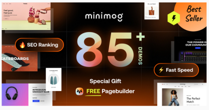 Minimog - Next-gen Multipurpose Shopify theme grade-A